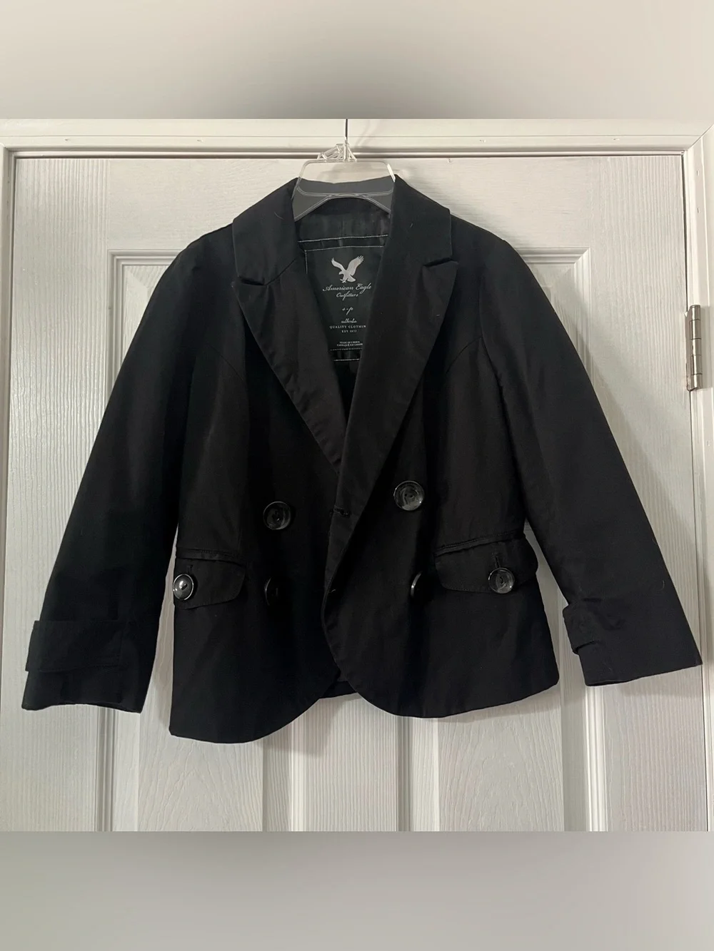 Double Breasted Cropped Blazer